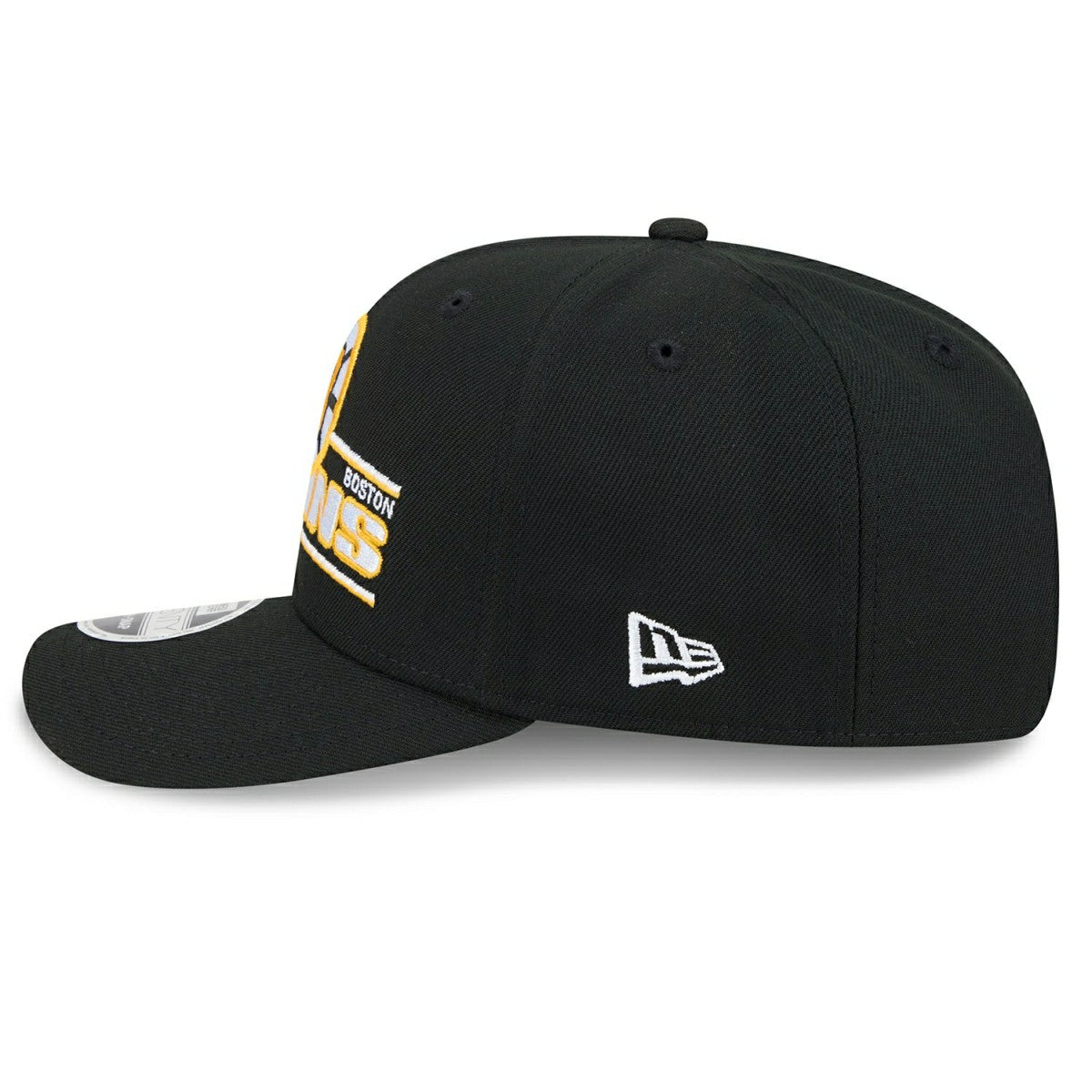 Boston Bruins NHL Stated 9SEVENTY Stretch-Snap Cap Black - Taass Online
