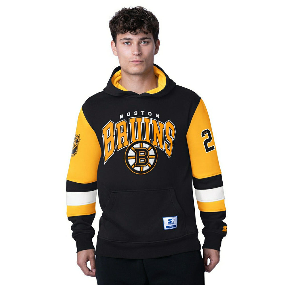 Boston Bruins Starter End Zone NHL Hoodie - Taass sale