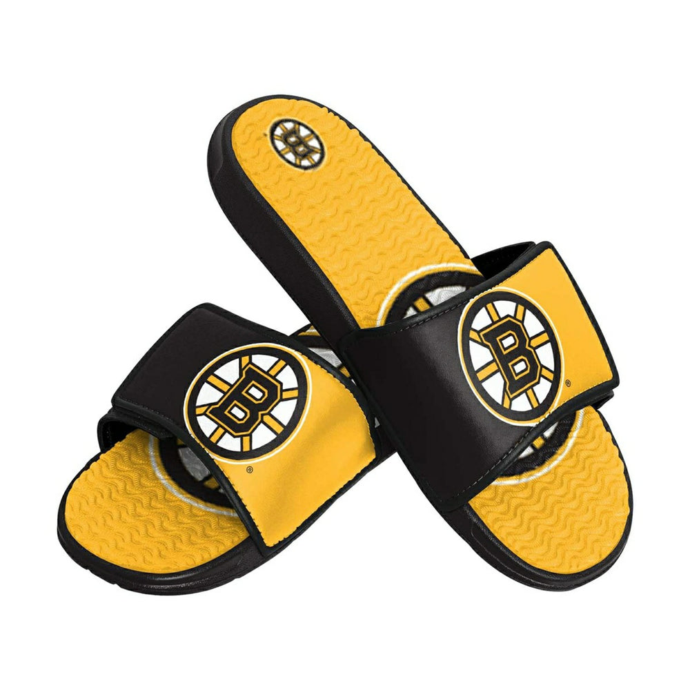 Boston Bruins Big Logo NHL Gel Slides - Taass for sale
