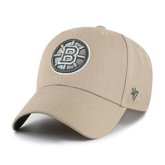 Boston Bruins 50th Anniversary Snapback '47 MVP NHL Cap Khaki - Taass sale