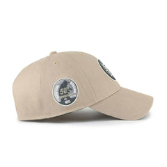 Boston Bruins 50th Anniversary Snapback '47 MVP NHL Cap Khaki - Taass sale