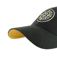 Boston Bruins 50th Anniversary Sure Shot Vintage MVP Snapback NHL Cap Alternate Black - Taass outlet