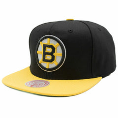 Boston Bruins Team 2-Tone Mitchell & Ness Snapback NHL Cap - Taass US