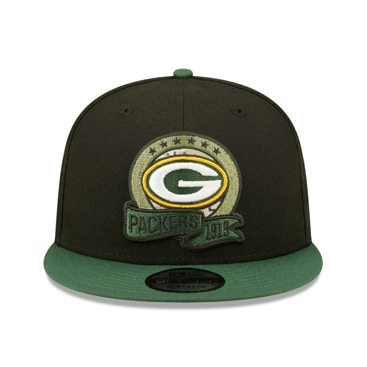 Green Bay Packers 2022 NFL On-Field Salute to Service New Era 9FIFTY Snapback Cap - Taass on sale
