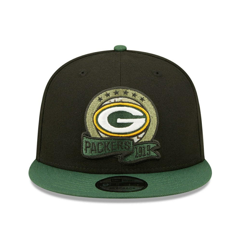 Green Bay Packers 2022 NFL On-Field Salute to Service New Era 9FIFTY Snapback Cap - Taass on sale