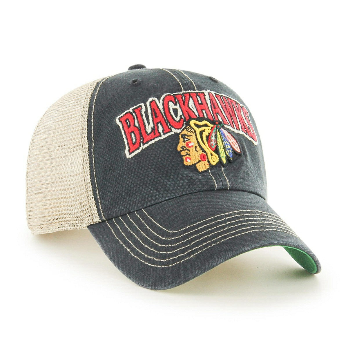 Chicago Blackhawks Vintage Tuscaloosa '47 Clean Up Trucker NHL Cap - Taass Online