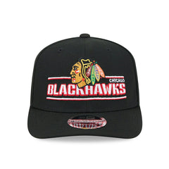 Chicago Blackhawks NHL Stated 9SEVENTY Stretch-Snap Cap Black - Taass for sale