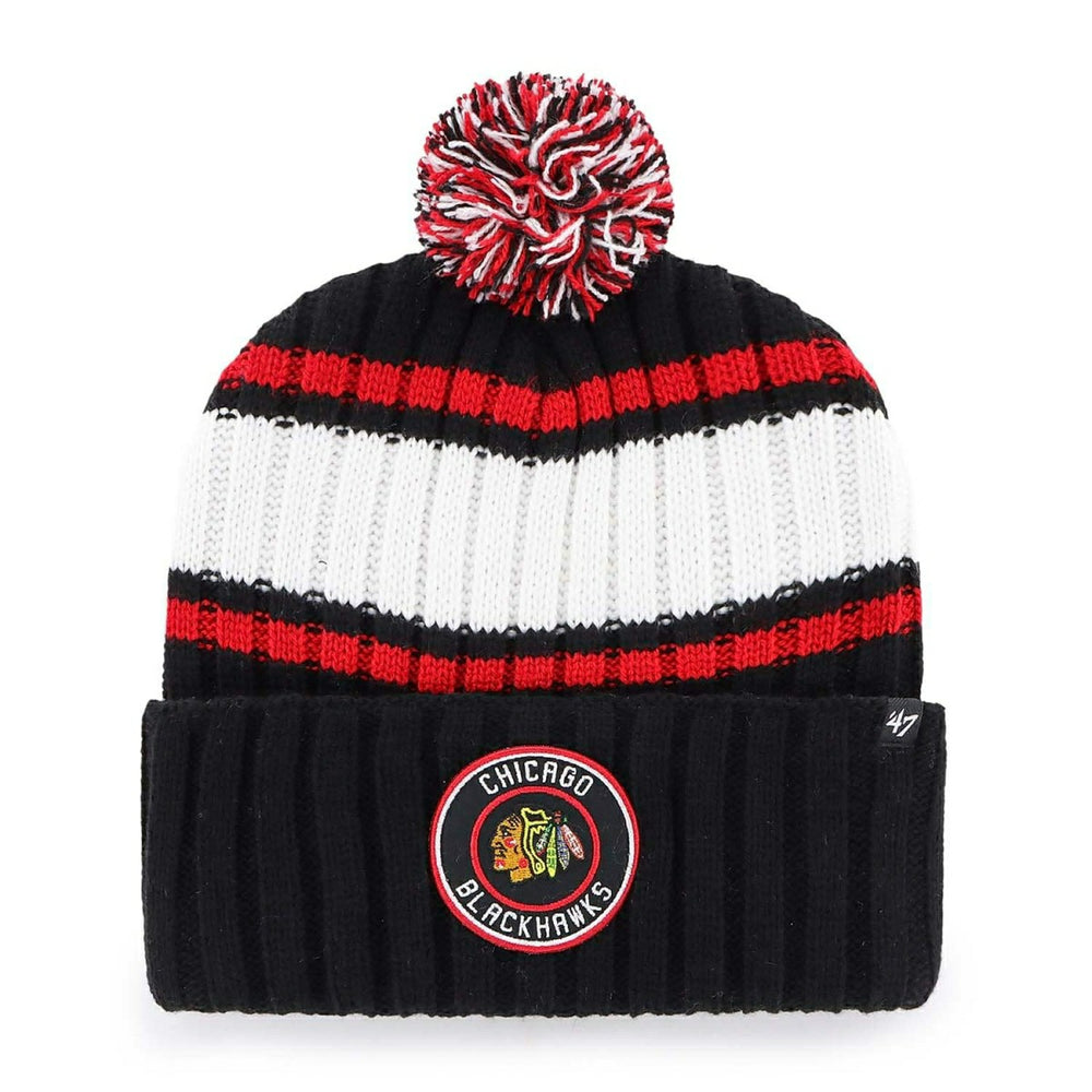 Chicago Blackhawks '47 Plateau NHL Knit Hat Black - Taass US
