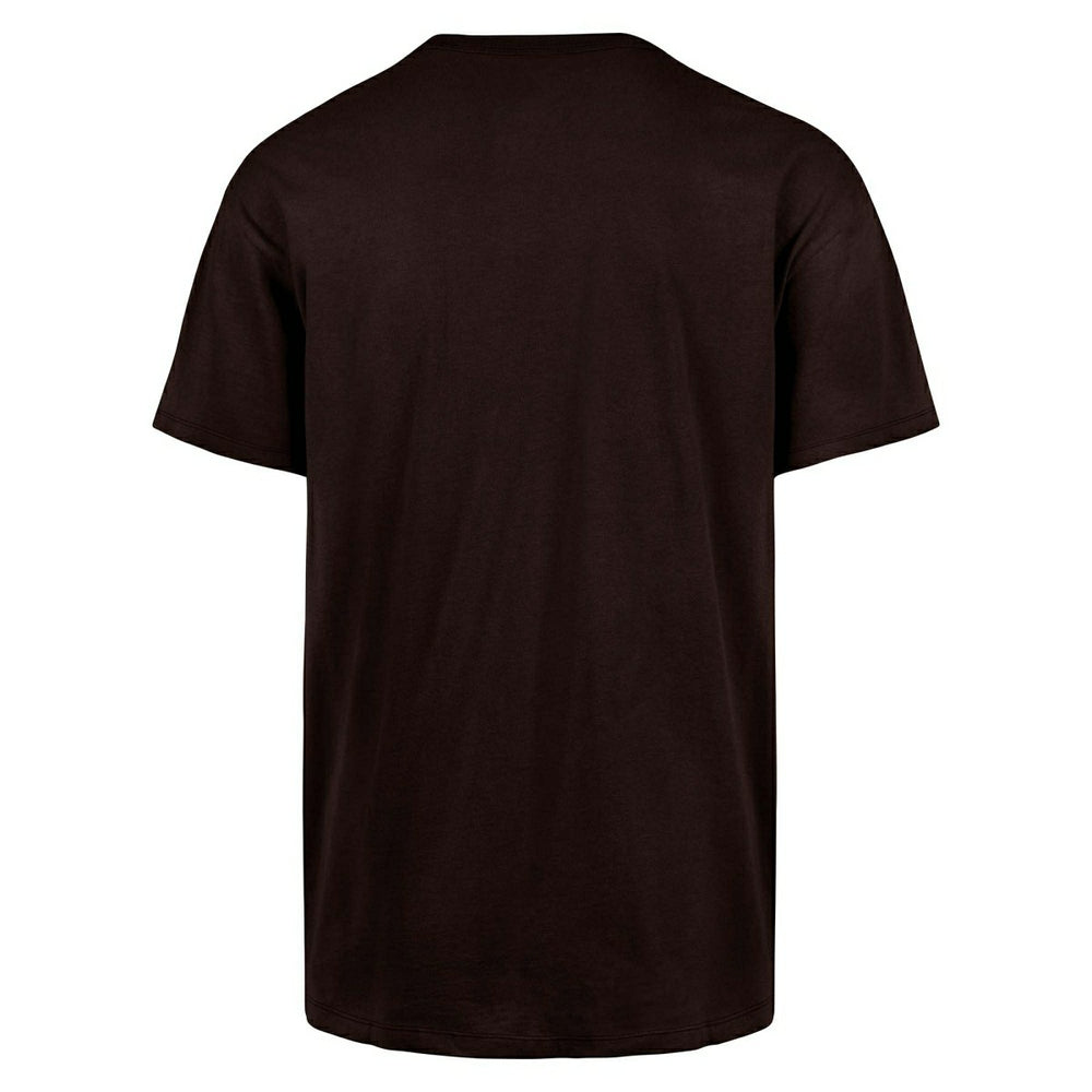 Chicago Blackhawks Arch Logo '47 Drop Shoulder NHL T-Shirt Brown - Taass US