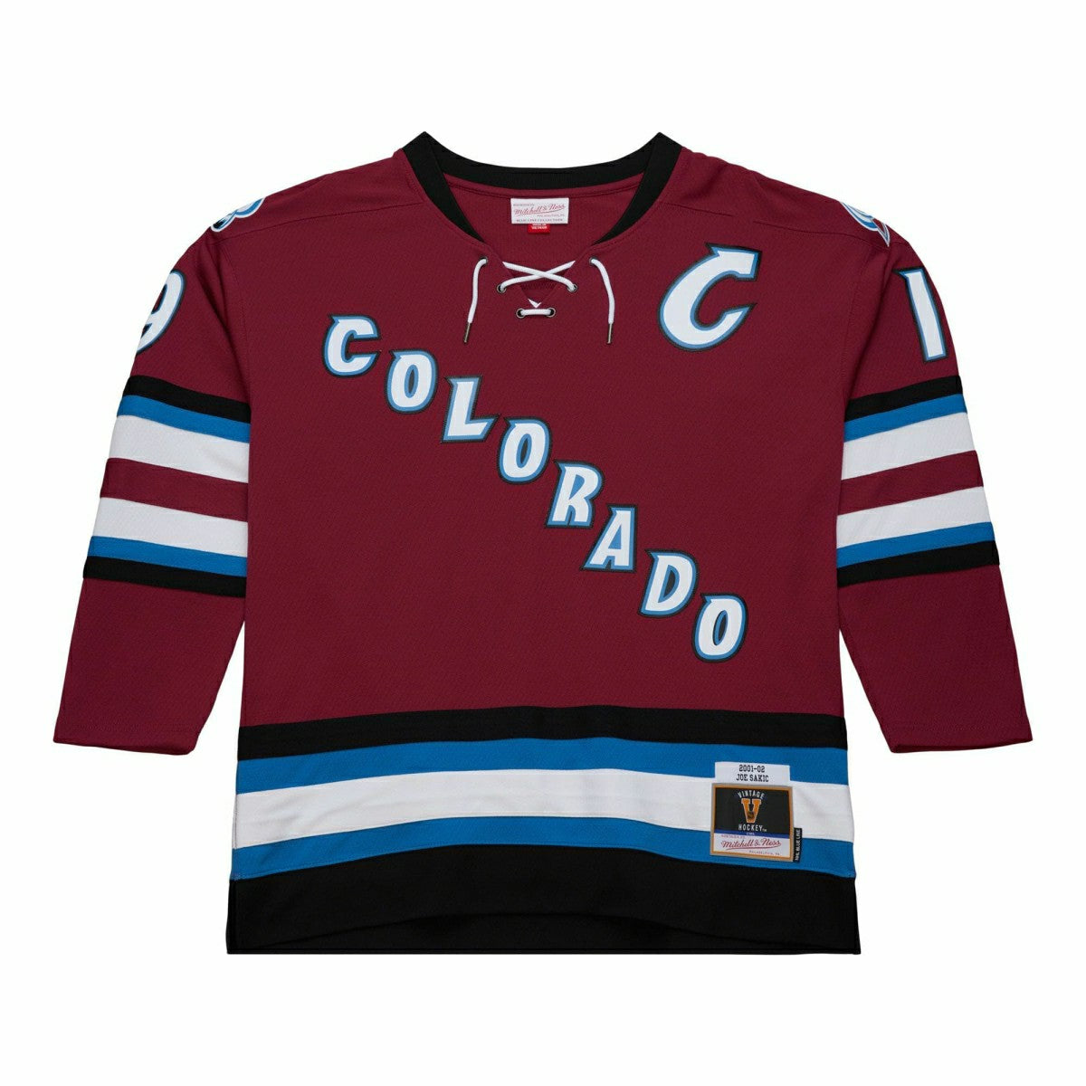 Joe Sakic #19 Colorado Avalanche 2001-02 Mitchell & Ness NHL Jersey Maroon - Taass on sale