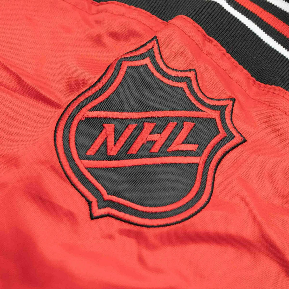 Chicago Blackhawks Enforcer NHL Varsity Satin Jacket - Taass discount