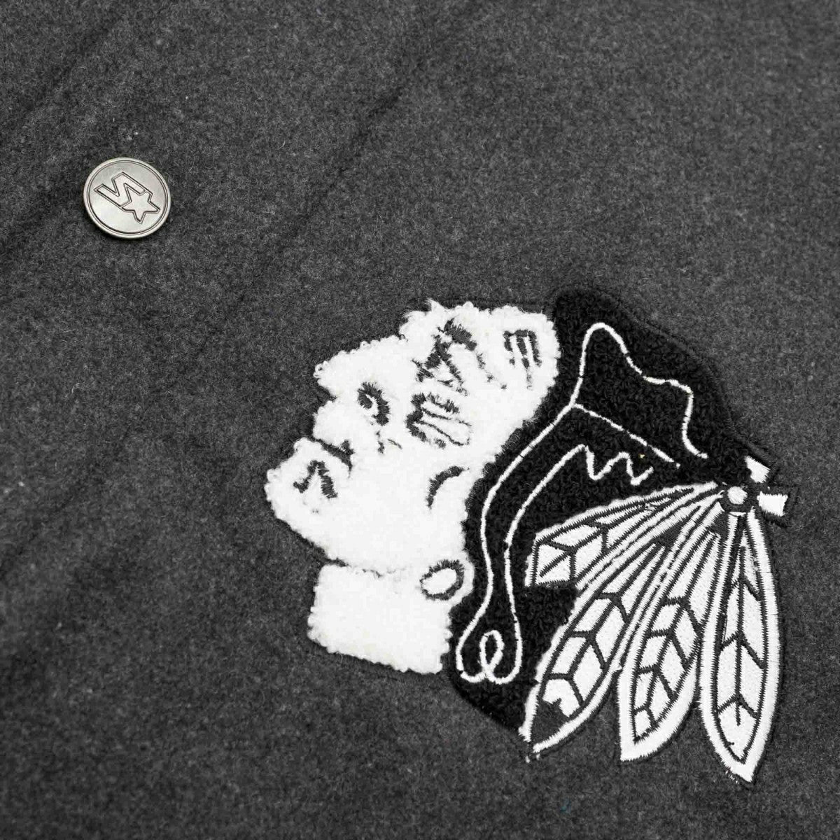 Chicago Blackhawks First Rounder Starter NHL Varsity Wool Jacket - Taass US