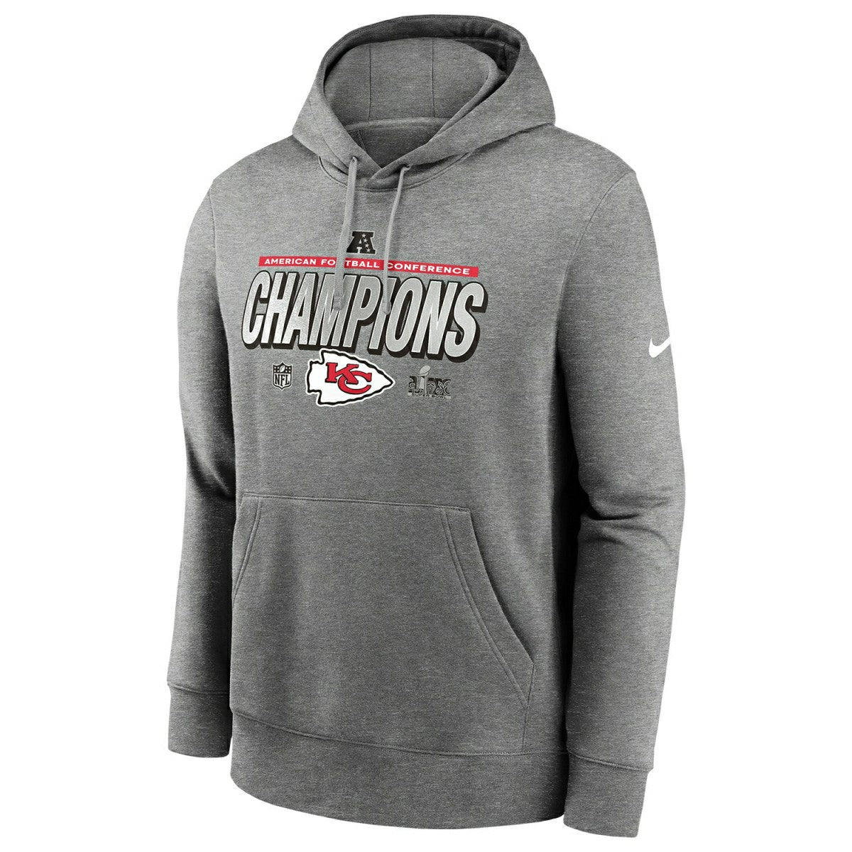 Kansas City Chiefs 2024-25 AFC Champions Locker Room Nike NFL Hoodie - Taass Online