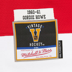 Gordie Howe #9 Detroit Red Wings 1960-61 Premium Power Play NHL Jersey Red - Taass for sale