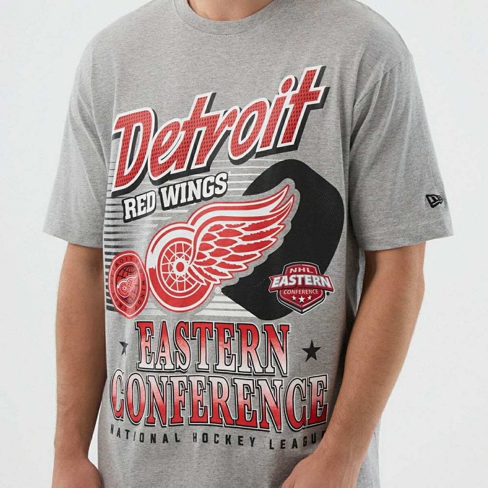 Detroit Red Wings Sport Classics Oversized NHL T-Shirt Gray - Taass US
