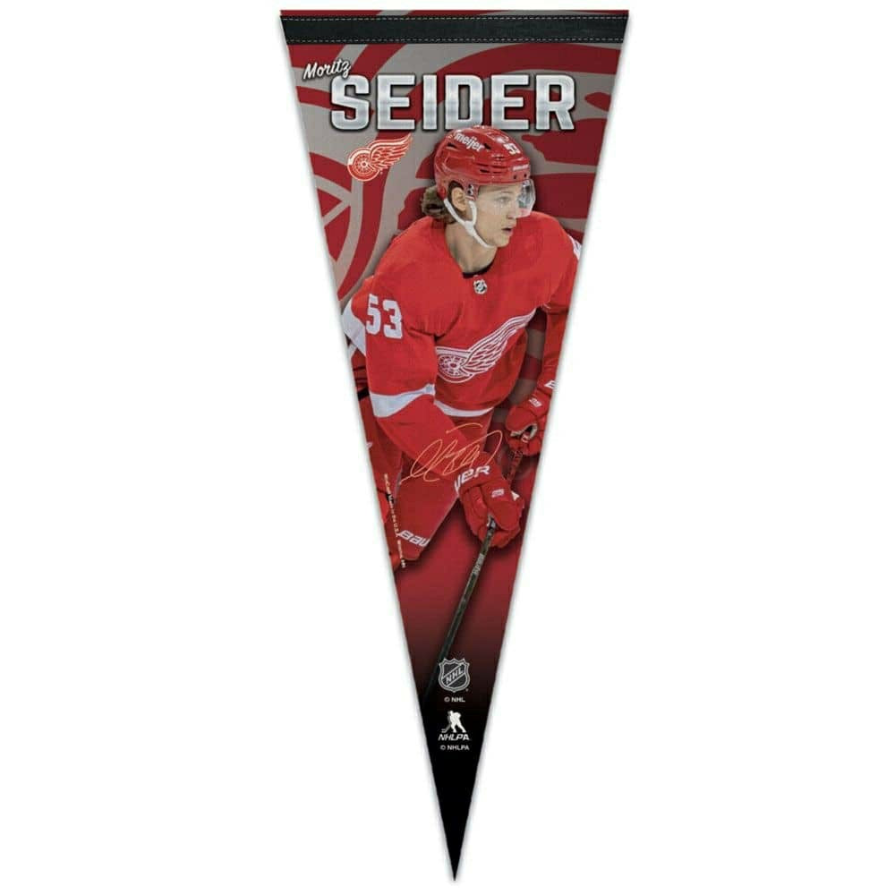 Moritz Seider Detroit Red Wings WinCraft Premium NHL Pennant - Taass Online