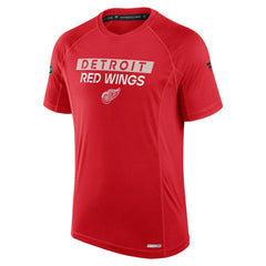Detroit Red Wings 2024/25 Authentic Pro Rink Tech NHL T-Shirt Red - Taass on sale