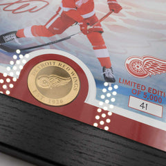 Moritz Seider Detroit Red Wings Bronze Coin Framed NHL Photo - Taass discount