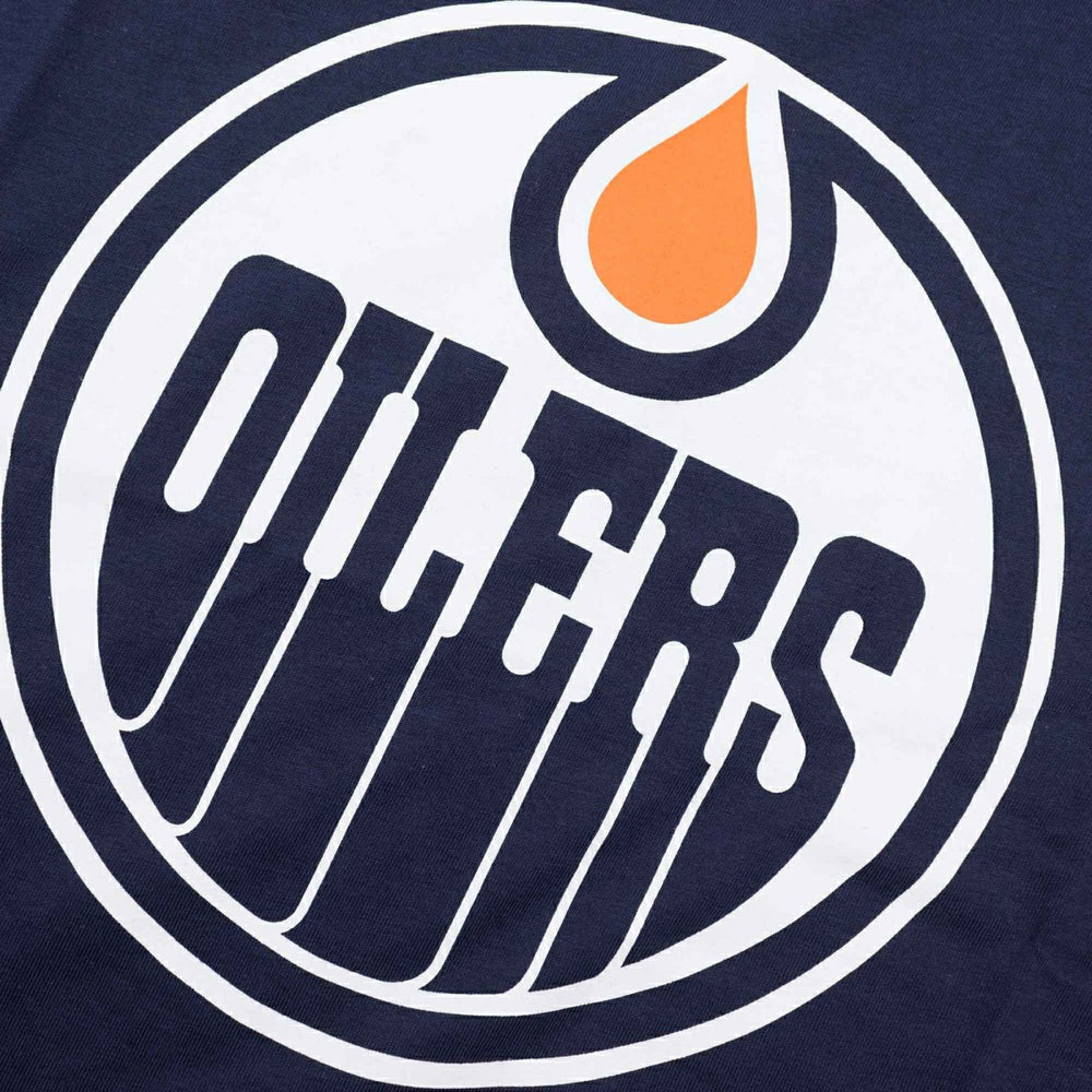 Edmonton Oilers Primary Logo NHL T-Shirt Navy - Taass sale