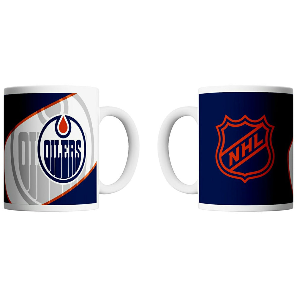 Edmonton Oilers Shadow Logo & Shield NHL Mug (330 ml) - Taass Online