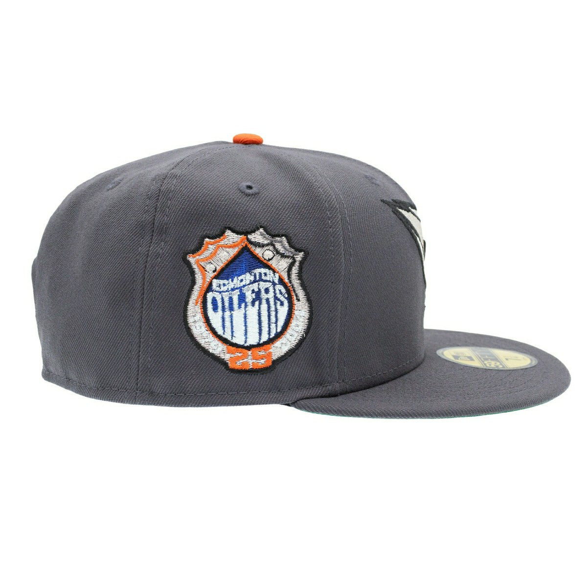 Edmonton Oilers 25th Anniversary 59FIFTY Fitted NHL Cap Dark Gray - Taass discount