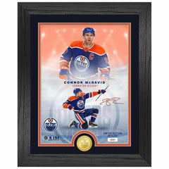 Connor McDavid Edmonton Oilers Bronze Coin Framed NHL Photo - Taass Online