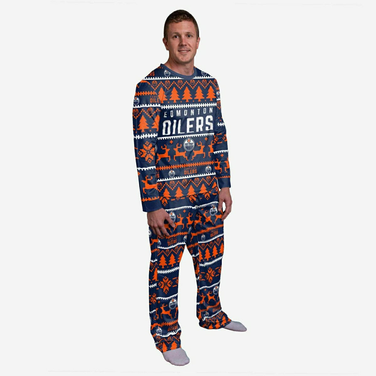 Edmonton Oilers NHL Holiday Pajamas Set (2-Piece) - Taass outlet