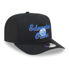 Edmonton Oilers NHL Chainstitch 9FIFTY A-Frame Snapback Cap Black - Taass on sale