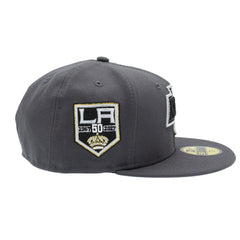 Los Angeles Kings 50th Anniversary 59FIFTY Fitted NHL Cap Dark Gray - Taass discount