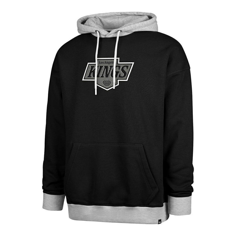 Los Angeles Kings Patch '47 Drop Shoulder NHL Hoodie Black - Taass for sale