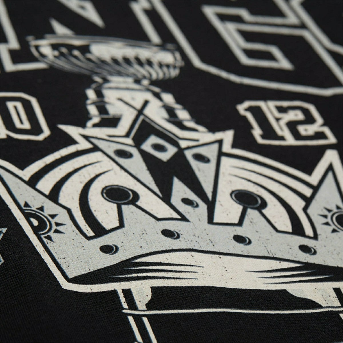 Los Angeles Kings Mitchell & Ness Big Champ NHL T-Shirt Black - Taass US