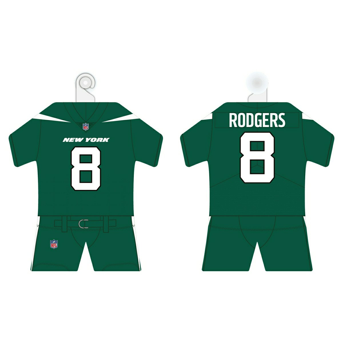 Aaron Rodgers New York Jets NFL Mini Car Jersey Kit - Taass sale