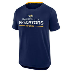 Nashville Predators 2025/26 Authentic Pro Rink Tech NHL T-Shirt Navy - Taass Online