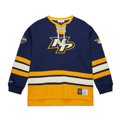 Nashville Predators Mitchell & Ness Heritage NHL Lace-Up Jersey Crew - Taass discount