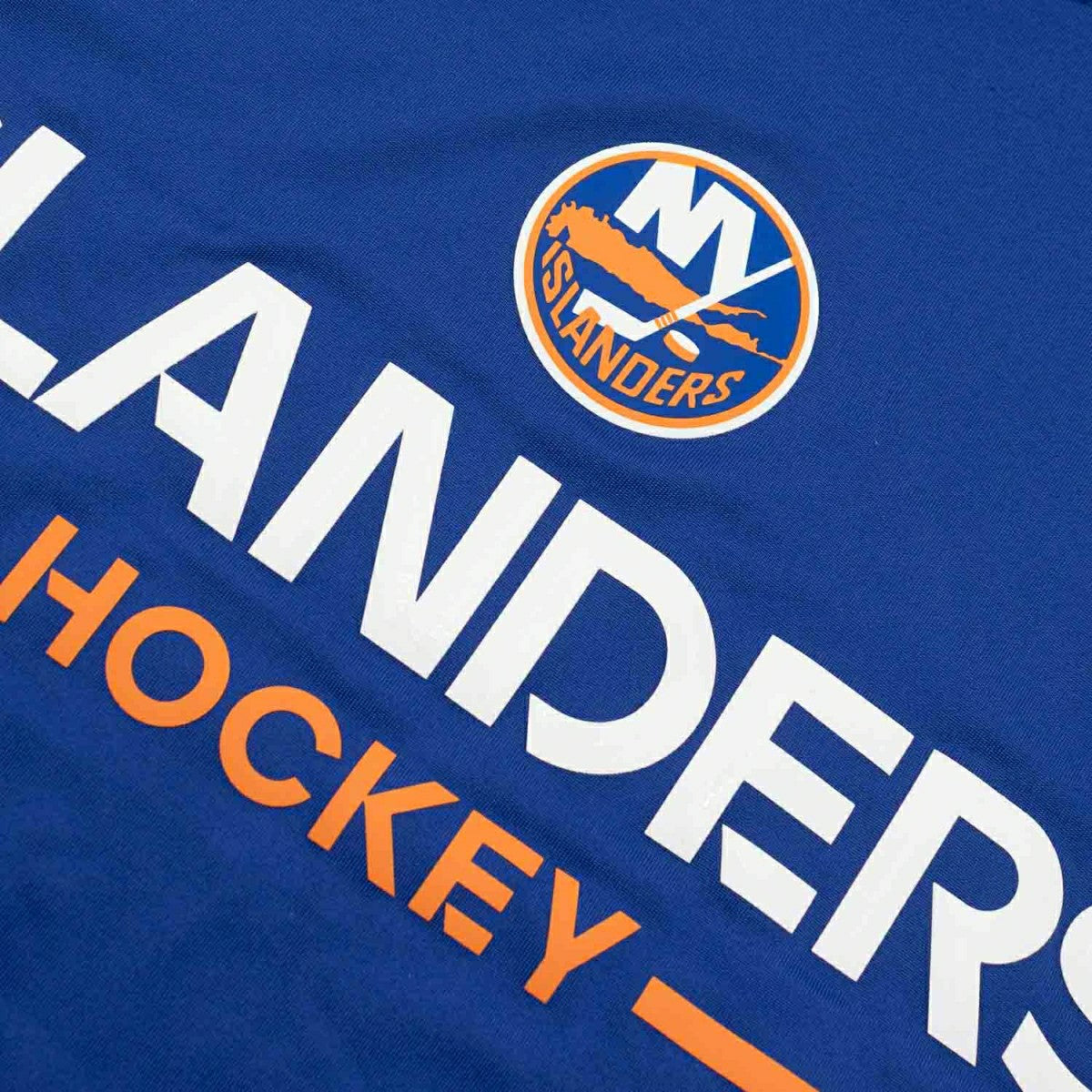New York Islanders Sabres 2025/26 Authentic Pro Rink Tech NHL T-Shirt Blue - Taass for sale