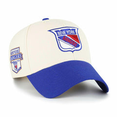 New York Rangers Established Patch Sure MVP Snapback NHL Cap Natural - Taass Online