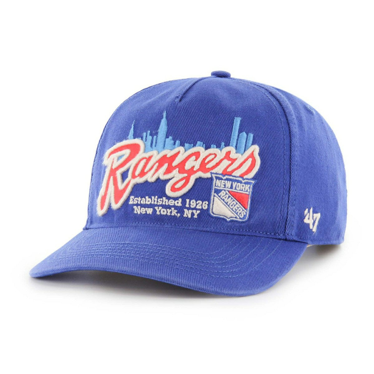 New York Rangers Hitch Charlton '47 Adjustable NHL Cap Blue - Taass outlet