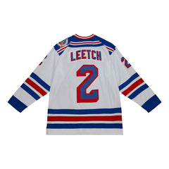 Brian Leetch #2 New York Rangers 1993-94 Mitchell & Ness NHL Jersey White - Taass on sale