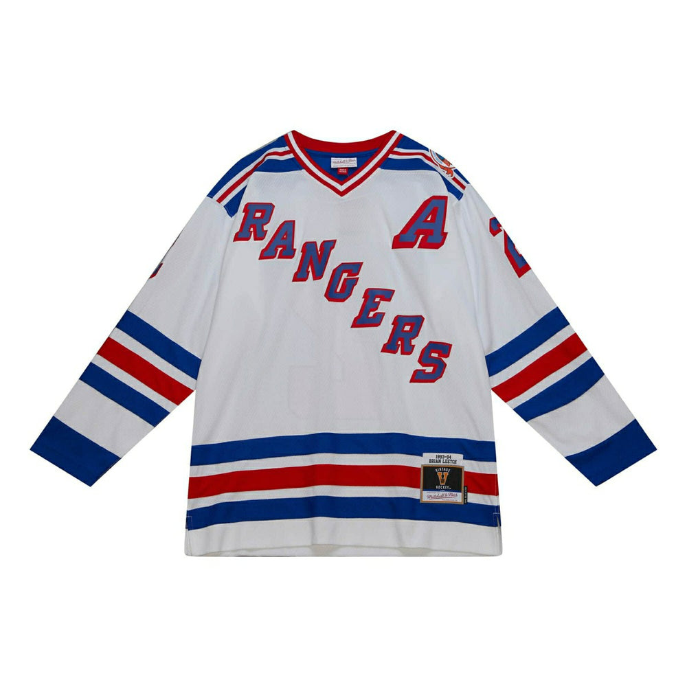 Brian Leetch #2 New York Rangers 1993-94 Mitchell & Ness NHL Jersey White - Taass on sale