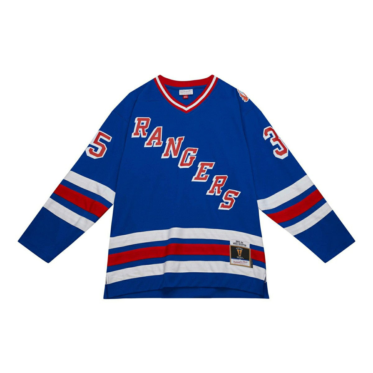 Mike Richter #35 New York Rangers 1993-94 Mitchell & Ness NHL Jersey - Taass Online