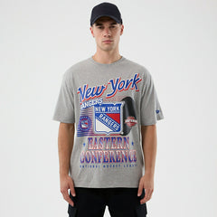 New York Rangers Sport Classics Oversized NHL T-Shirt Gray - Taass on sale