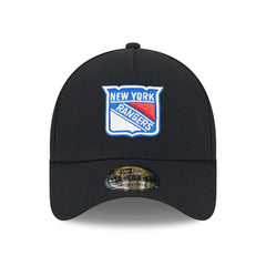 New York Rangers New Era 9FORTY A-Frame Trucker NHL Cap Black - Taass Online