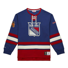 New York Rangers Mitchell & Ness Heritage NHL Lace-Up Jersey Crew - Taass US