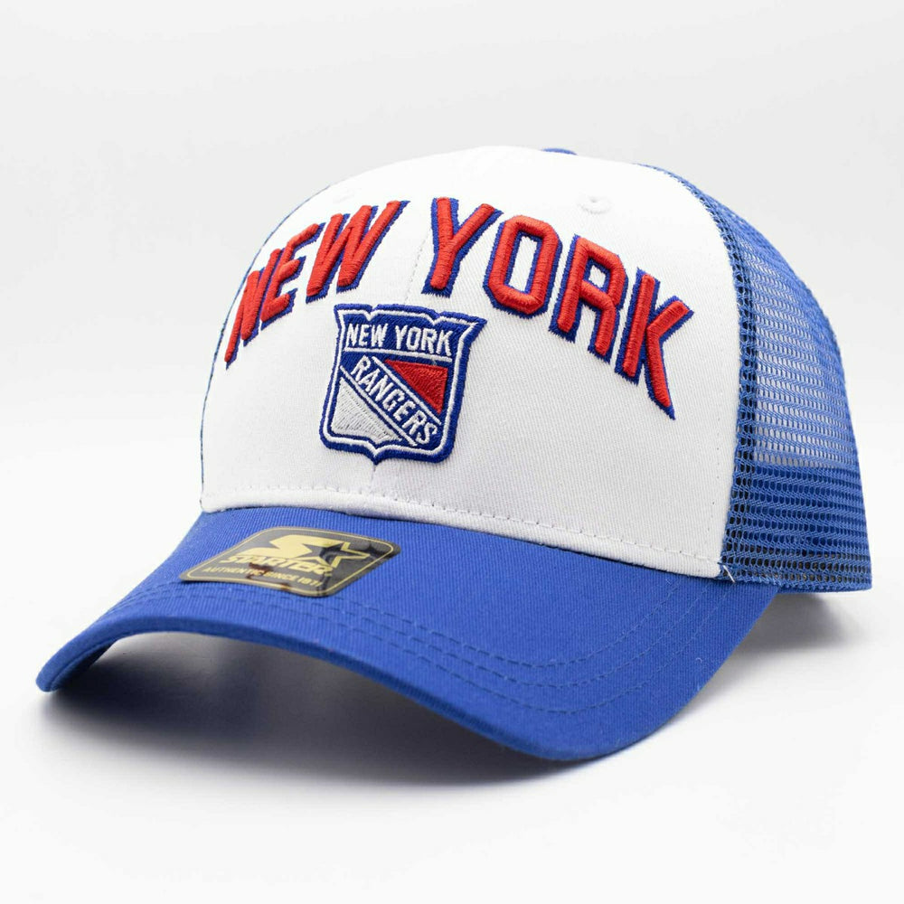 New York Rangers Starter Penalty NHL Trucker Cap Blue - Taass US