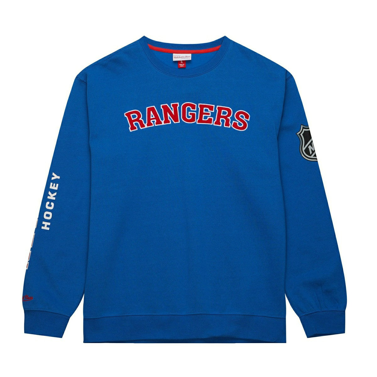 New York Rangers Mitchell & Ness There and Back NHL Crewneck Sweater - Taass discount