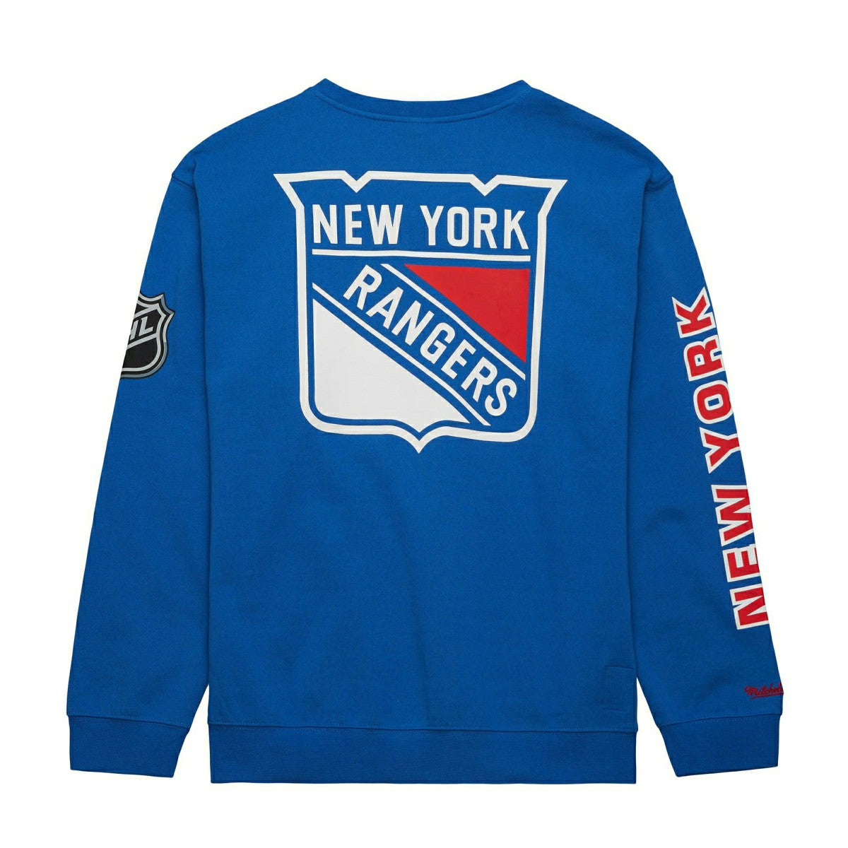 New York Rangers Mitchell & Ness There and Back NHL Crewneck Sweater - Taass discount