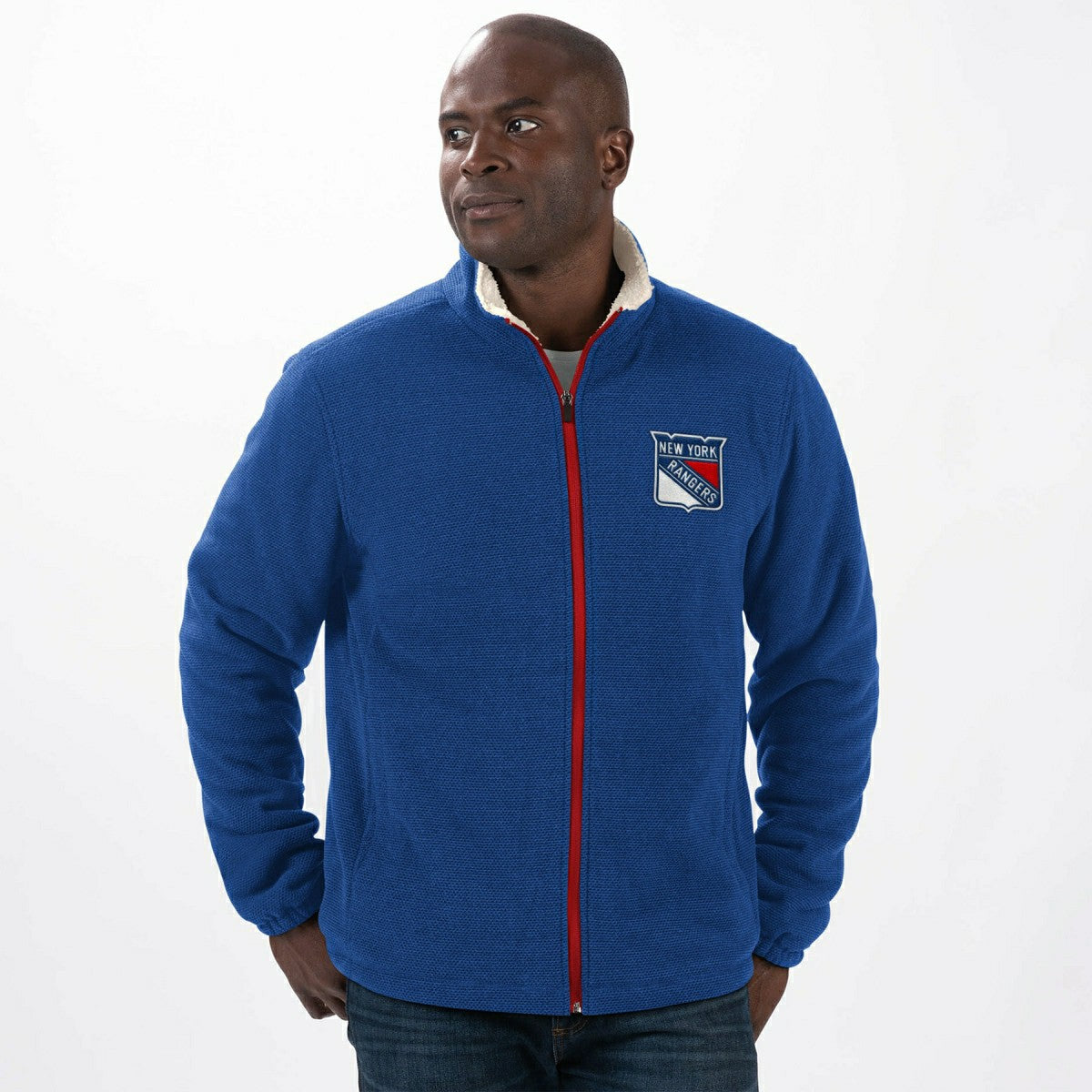 New York Rangers G-III Leisure NHL Sherpa Jacket - Taass US