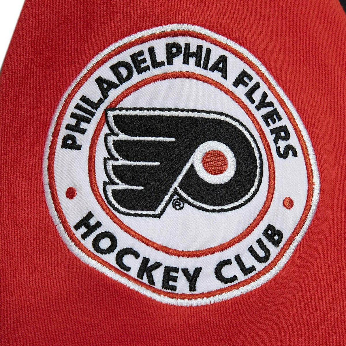 Philadelphia Flyers All Over Mitchell & Ness NHL Crew Fleece Pullover - Taass discount