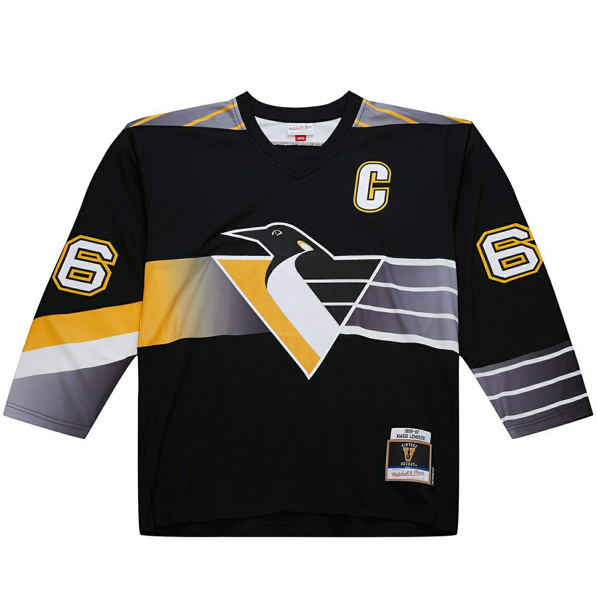 Mario Lemieux #66 Pittsburgh Penguins 1996-97 Premium Power Play NHL Jersey Black - Taass on sale