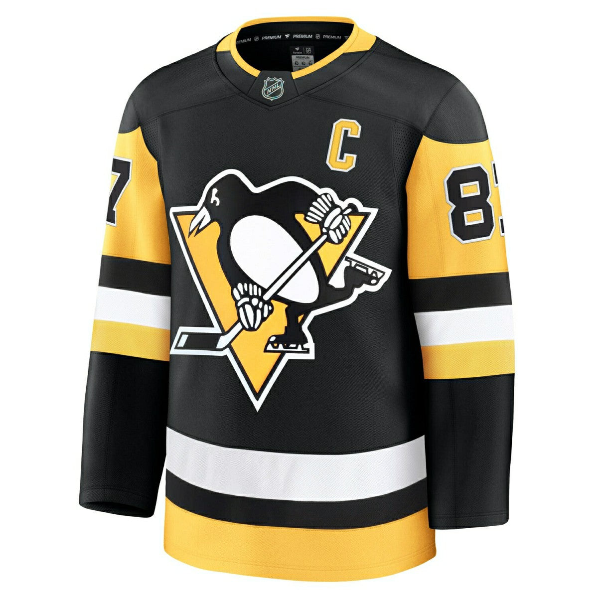 Sidney Crosby #87 Pittsburgh Penguins Premium NHL Jersey Home Black - Taass outlet